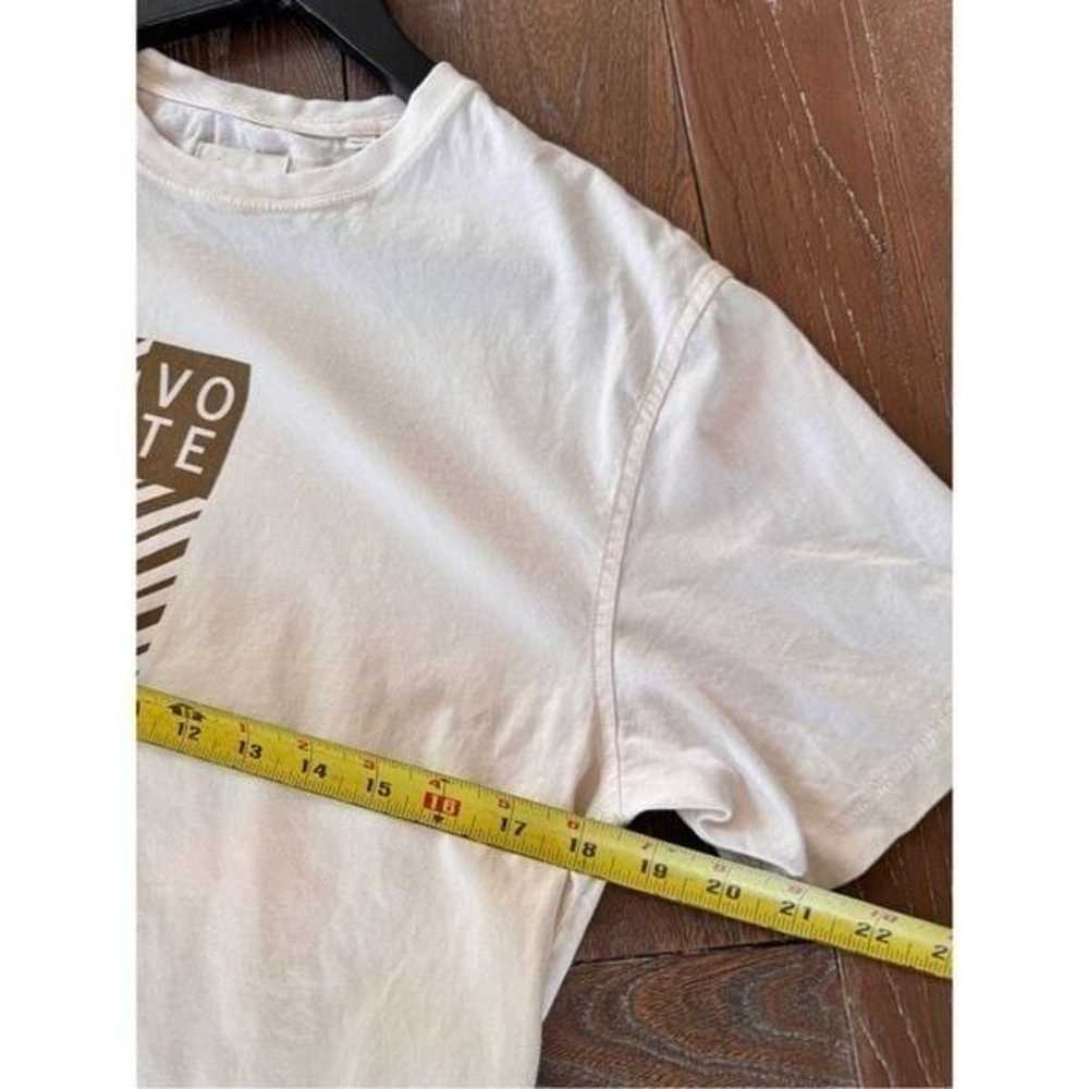 Billy Reid Vote T Shirt Cream Men’s Size Small - image 9