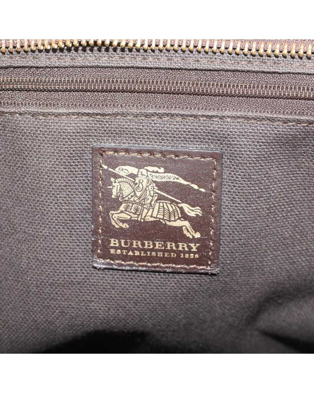 Burberry Check Shoulder Bag PVC Leather - Beige/D… - image 10