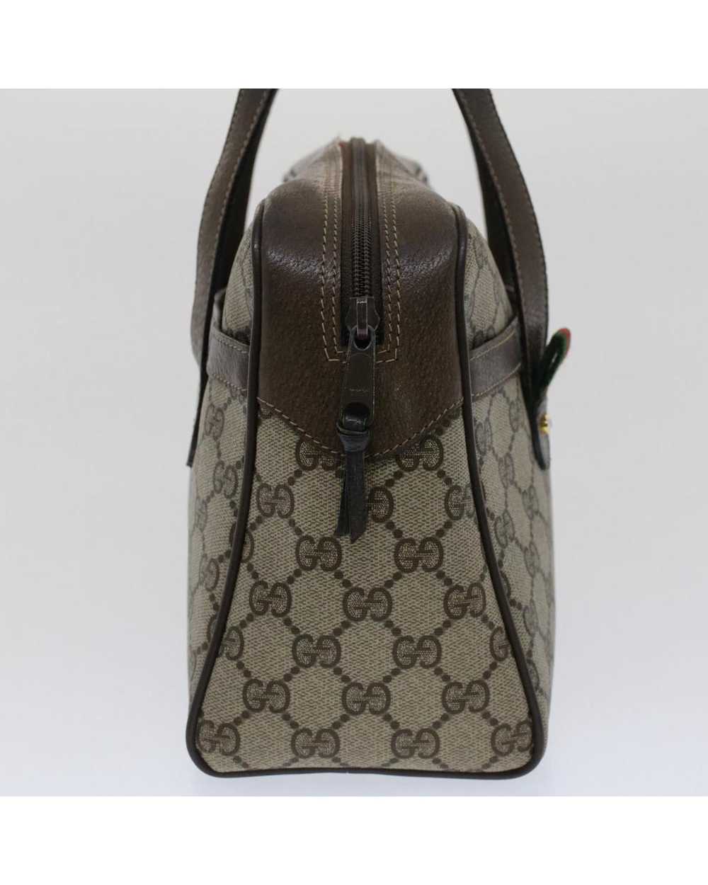 Gucci GG Canvas Web Hand Bag with Red and Green A… - image 3