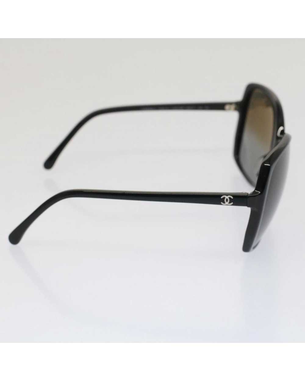 Chanel Black Plastic Sunglasses with CC Logo - image 4