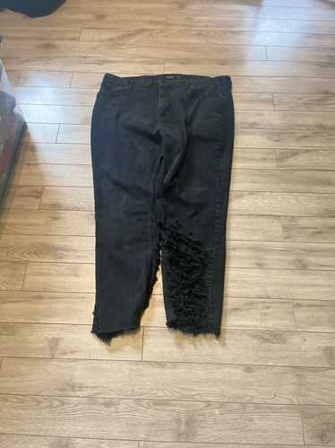 Old Navy Custom ripped black denim jeans - image 1