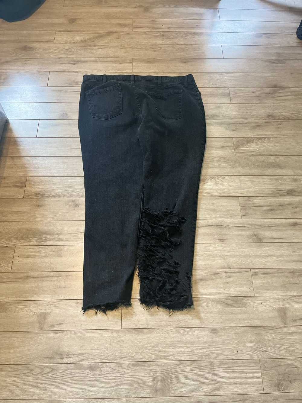 Old Navy Custom ripped black denim jeans - image 2