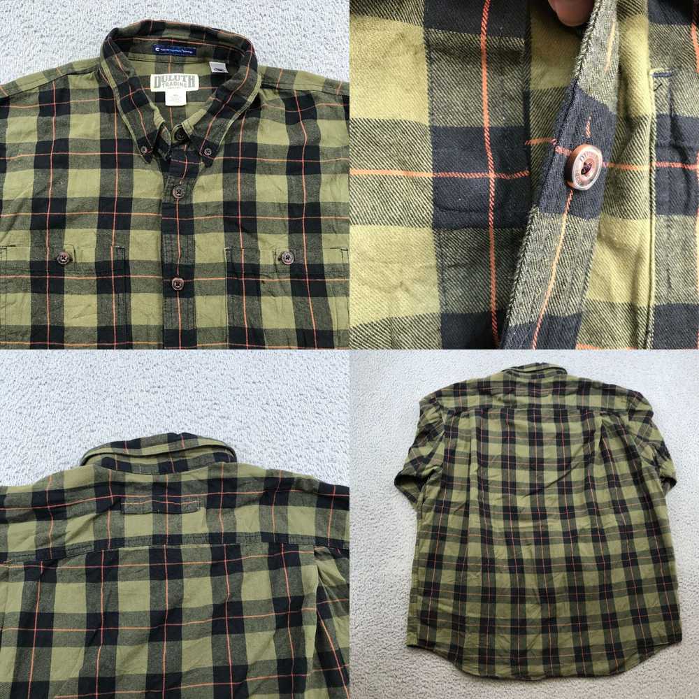 Vintage Duluth Trading Flannel Shirt Adult XL Gre… - image 4