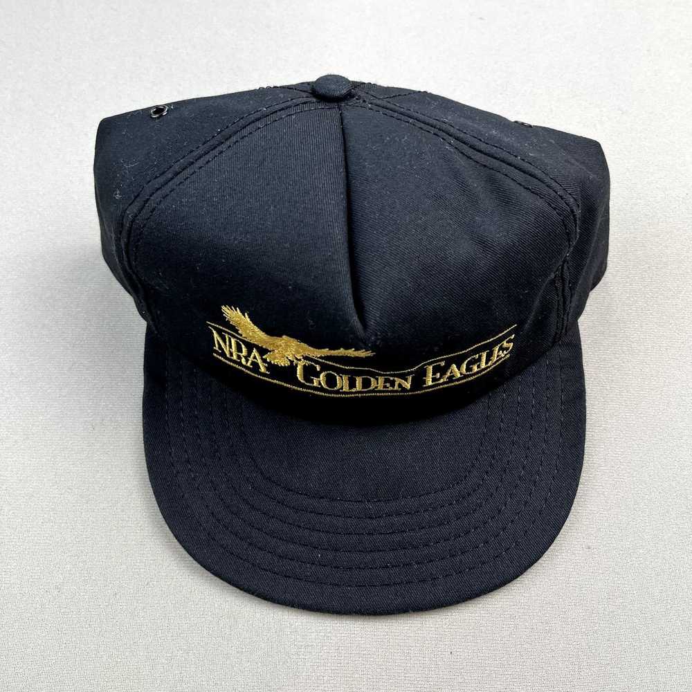 Vintage Vintage NRA Hat Snapback Black Golden Eag… - image 2