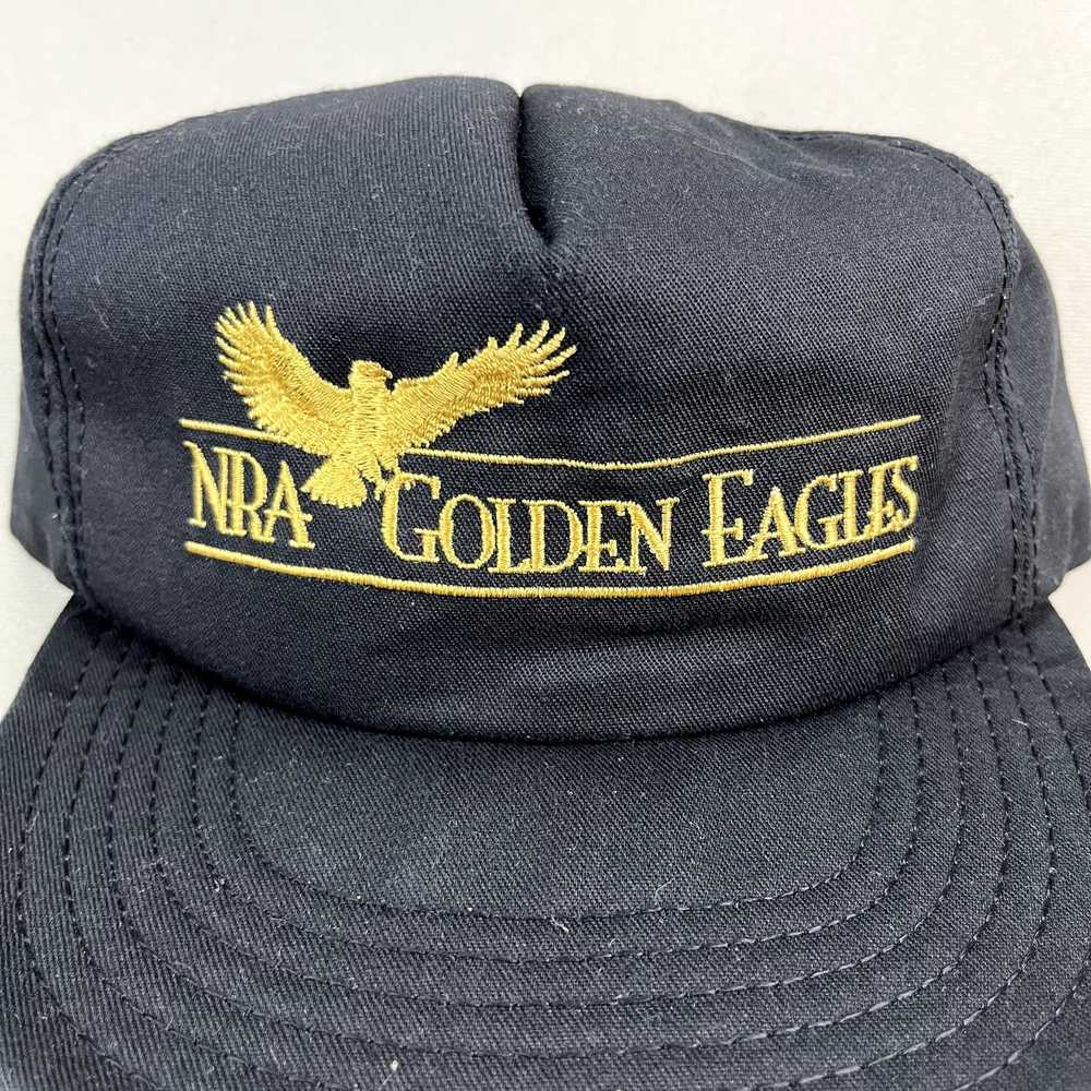 Vintage Vintage NRA Hat Snapback Black Golden Eag… - image 3