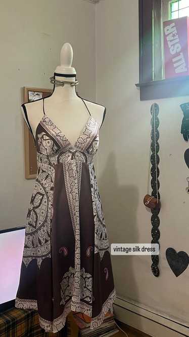 Streetwear × Vintage Vintage Bandana Silk Dress