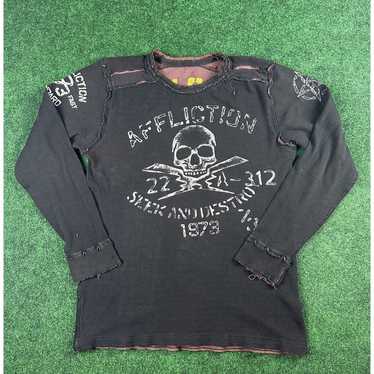 Affliction × Streetwear × Vintage Y2K Distressed … - image 1