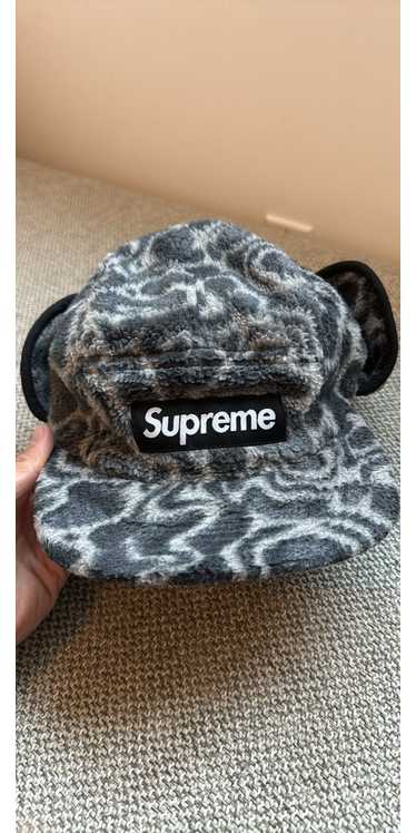 Supreme Supreme Printed Fleece Earflap Camp Cap Bl