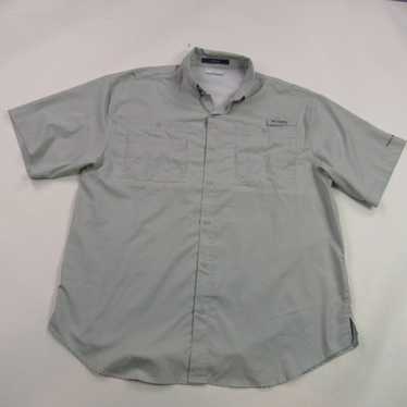 Vintage Columbia Shirt Mens Large Short Sleeve Po… - image 1