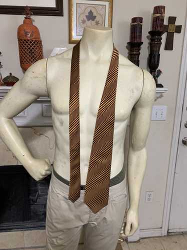 Paul Stuart Woven Striped silk tie