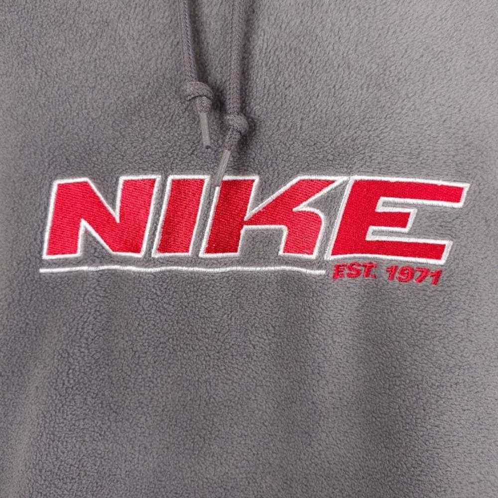 Vintage Vintage Nike Fleece Sweatshirt Hoodie Men… - image 2