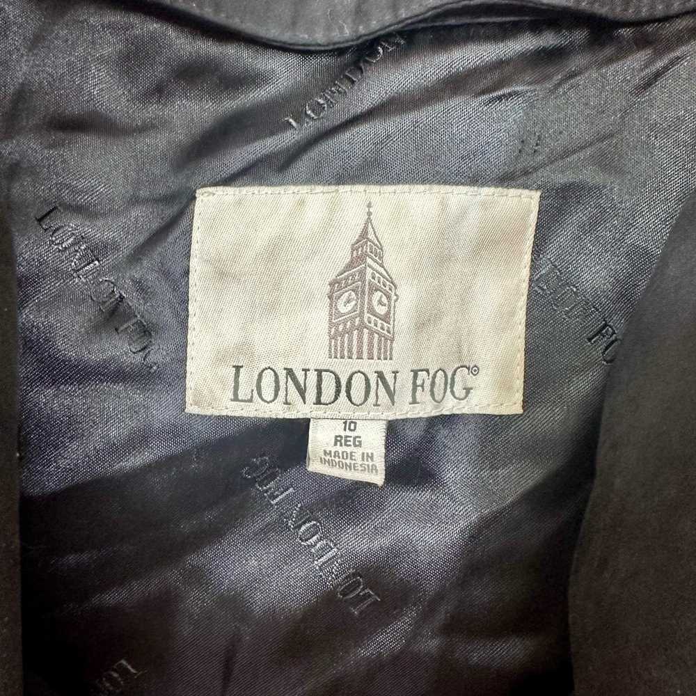 London Fog Women’s Size 10 Black London Fog Trenc… - image 3