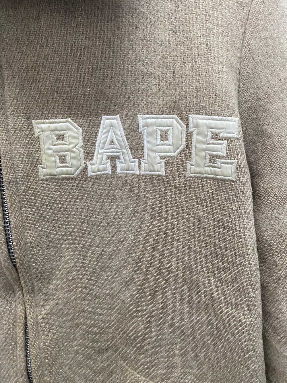 Bape × Vintage Vintage Bape Applique Wool Jacket - image 5