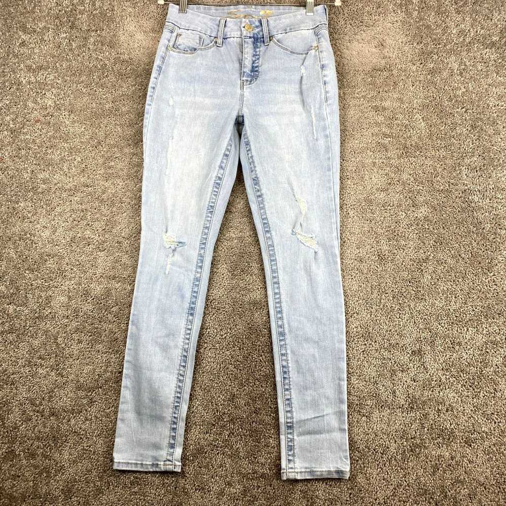 Vintage Seven7 Tummyless High Rise Skinny Jeans W… - image 1