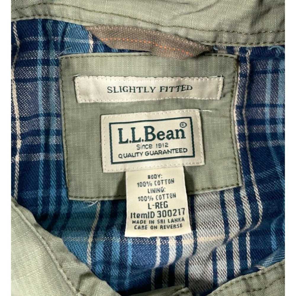 Vintage L.L. Bean Canvas Shirt Jacket Adult Large… - image 3