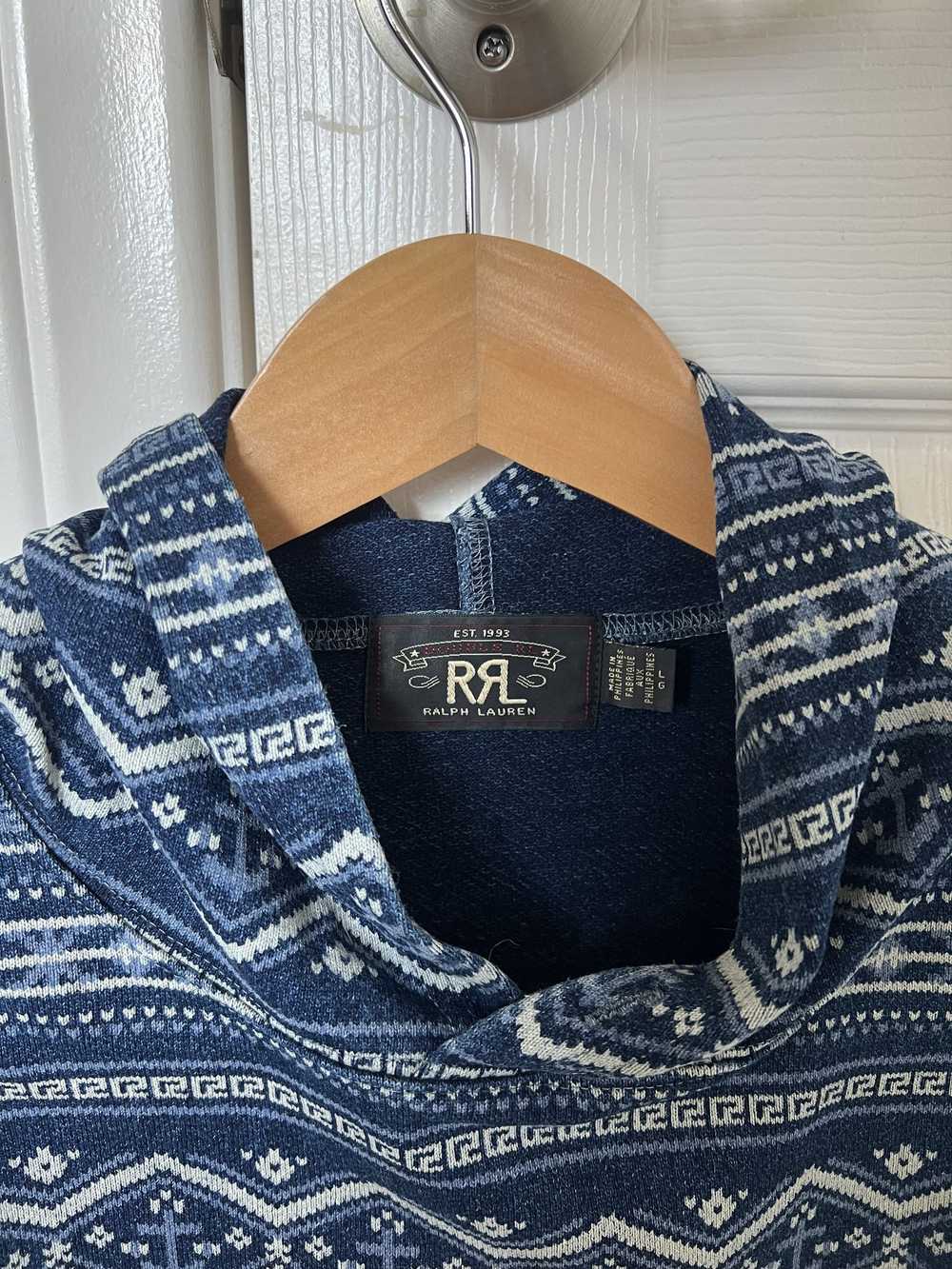 RRL Ralph Lauren RRL Fair Isle Natural Indigo Fre… - image 3