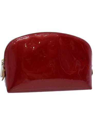 Louis Vuitton Small Red Patent Leather Pouch with 