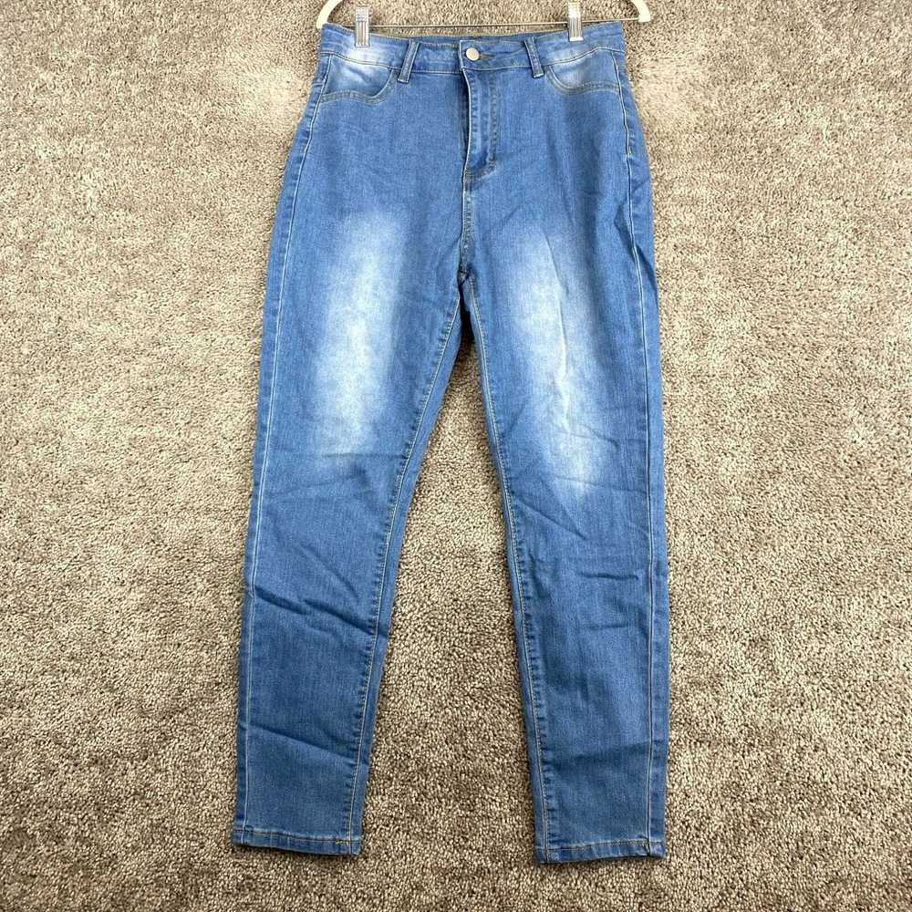 HIGH Unbranded Skinny Leg Jeans Women's Large Blu… - image 1