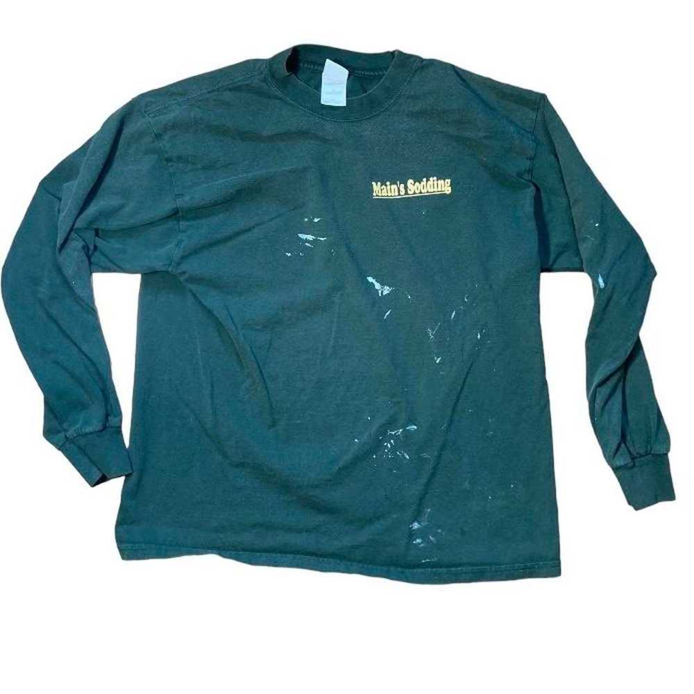 Fruit Of The Loom 90s green long sleeves mains - image 1