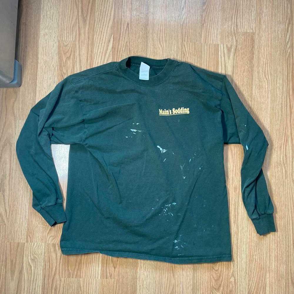 Fruit Of The Loom 90s green long sleeves mains - image 2