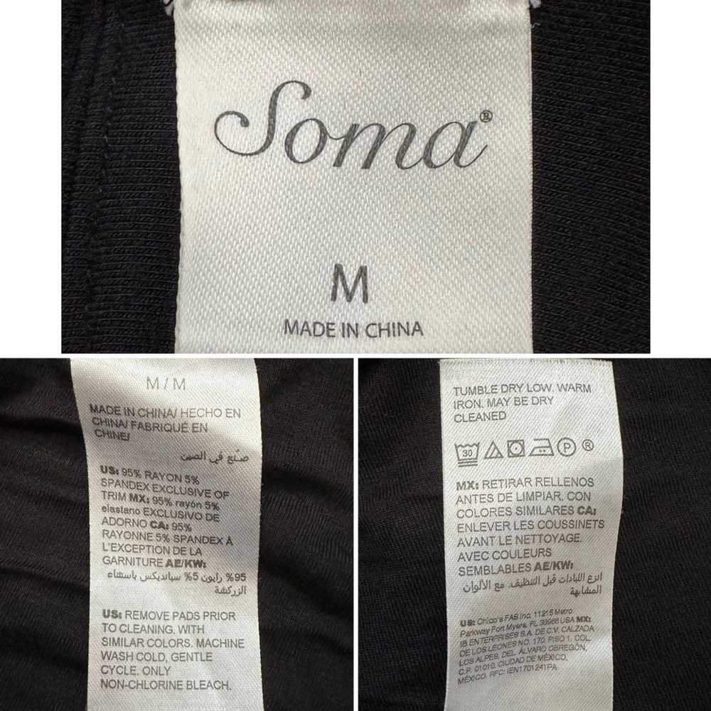 Other Soma Halter Black Gray Striped Maxi Dress - image 12