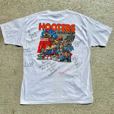 Vintage 90’s Hooters Fire Dept. Humor T-Shirt - image 1