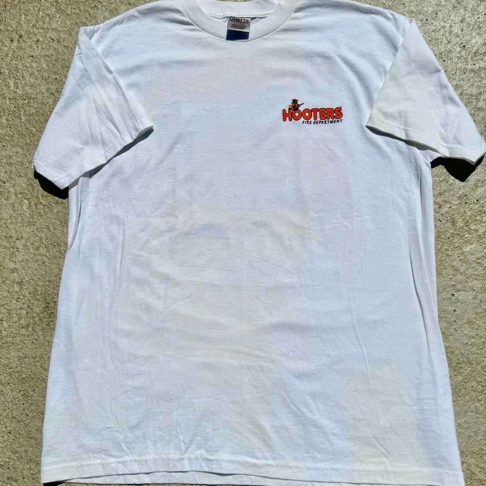 Vintage 90’s Hooters Fire Dept. Humor T-Shirt - image 4