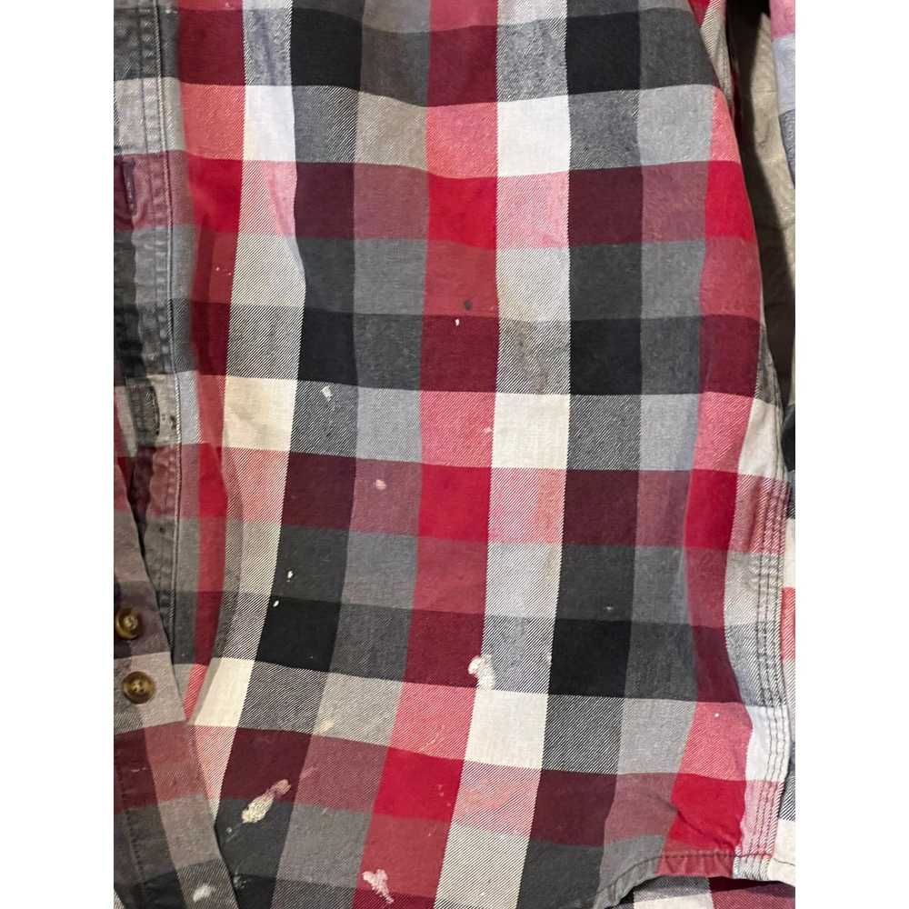 Carhartt Carhartt Red Black Checker Heavy Flannel… - image 2
