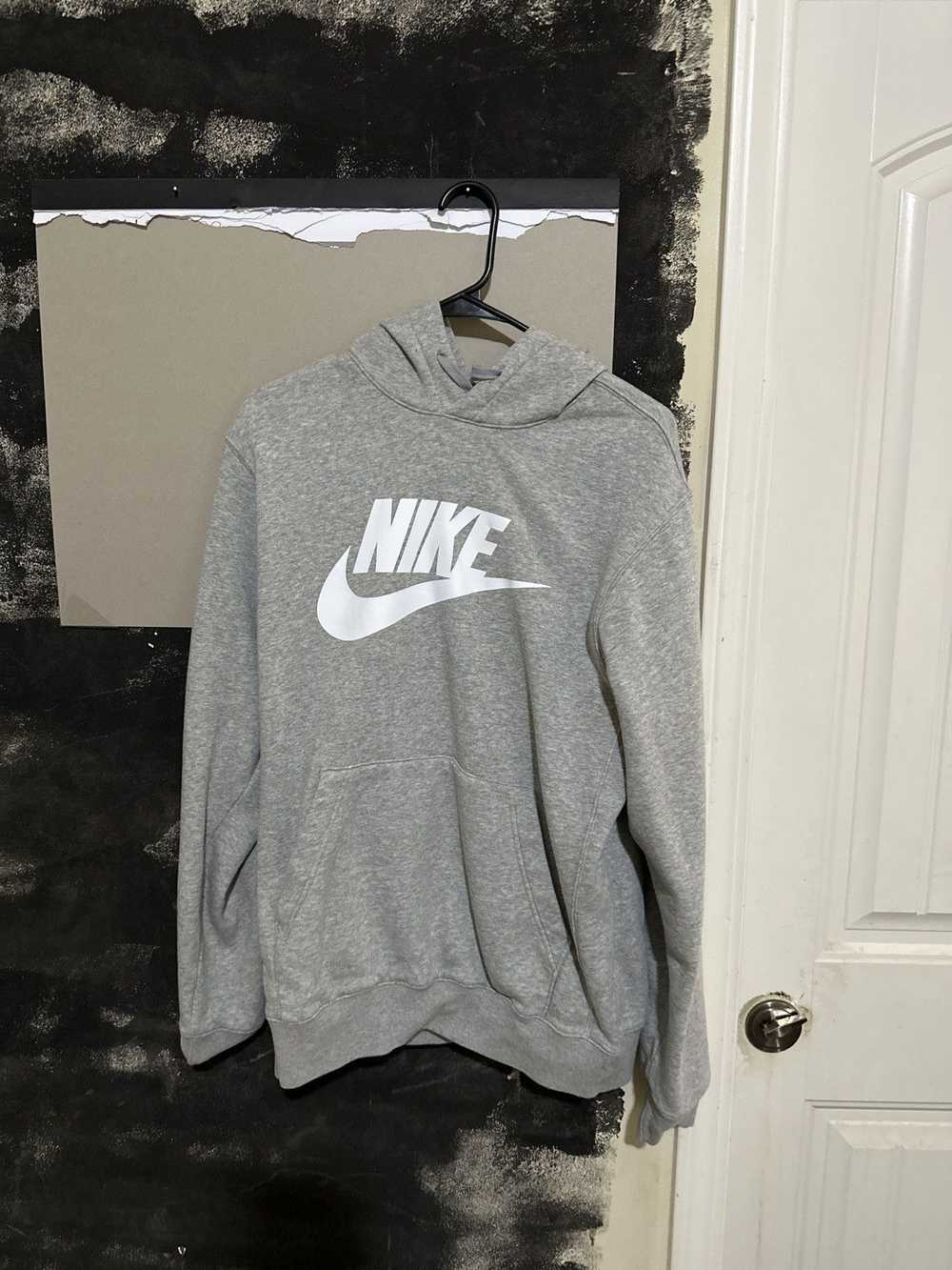 Nike Grey Nike graphic logo hoodie - image 1