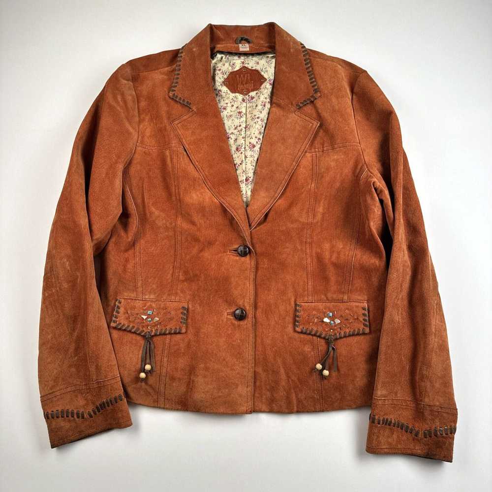 Vintage Womens Wilsons Leather Suede Jacket Size … - image 1