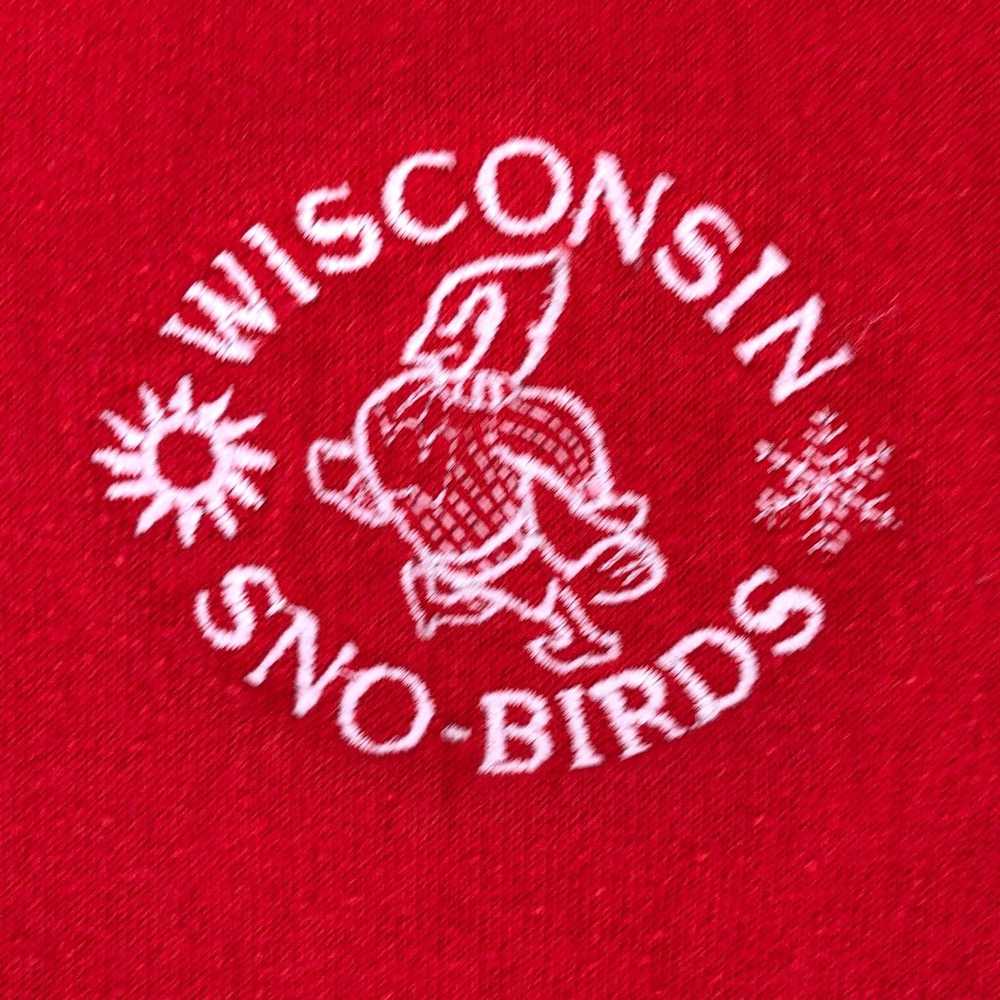Hanes × Vintage 90s Wisconsin Sno-Birds crewneck … - image 2