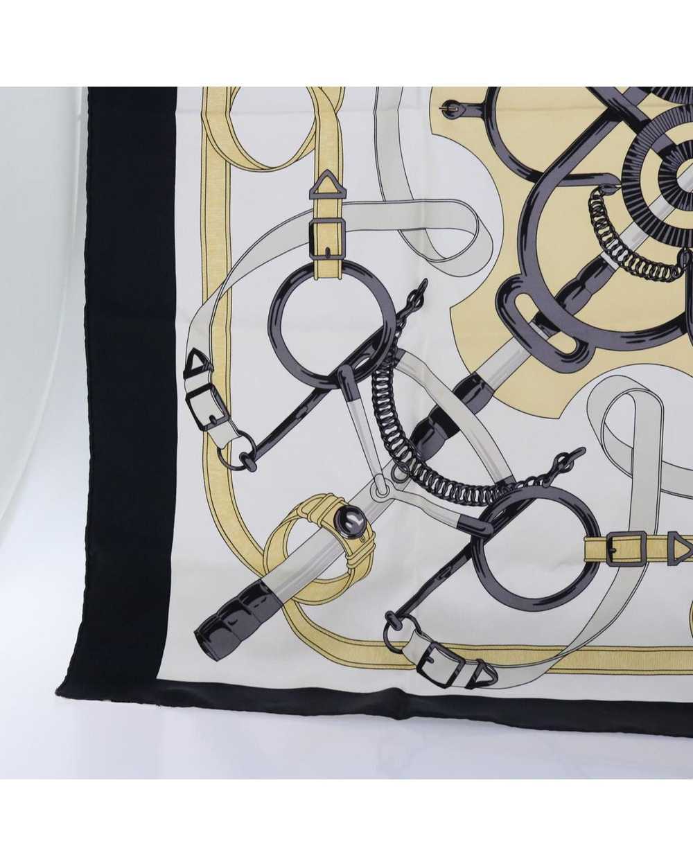 Hermes Silk Eperon dOr Scarf with Horse Motif - image 10