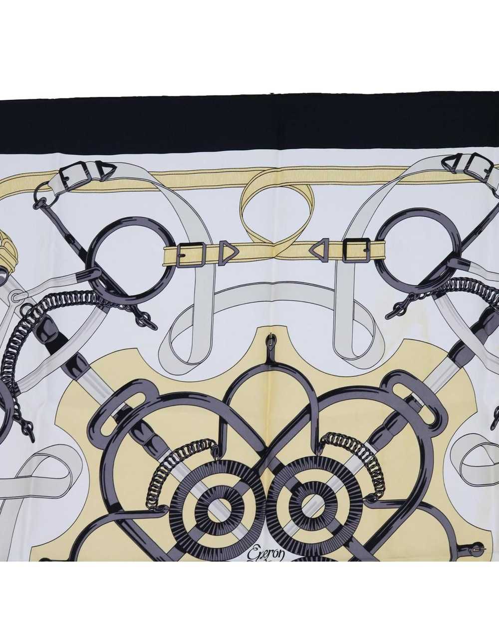 Hermes Silk Eperon dOr Scarf with Horse Motif - image 3