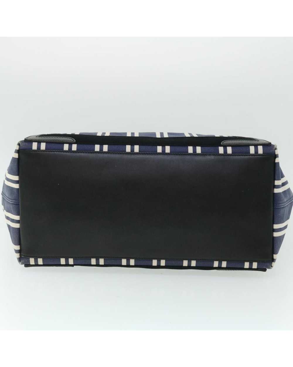 Balenciaga Navy Canvas Hand Bag with Pouch and Sc… - image 5