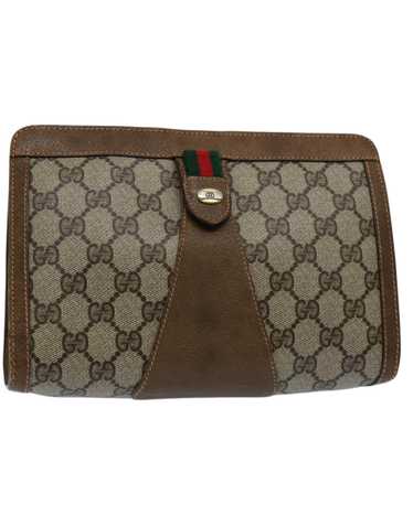 Gucci GG Supreme Web Sherry Line Clutch Bag with … - image 1