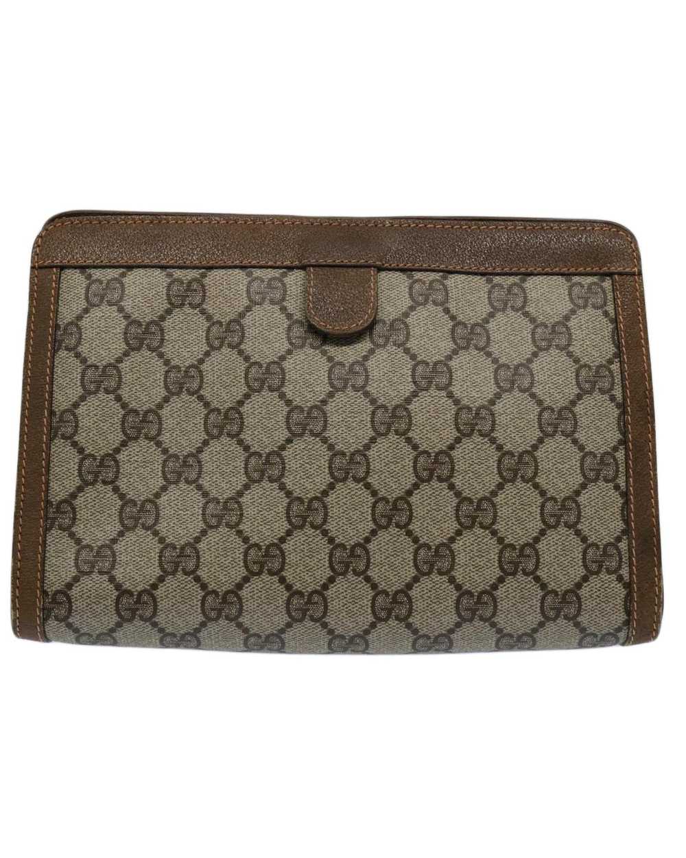 Gucci GG Supreme Web Sherry Line Clutch Bag with … - image 2