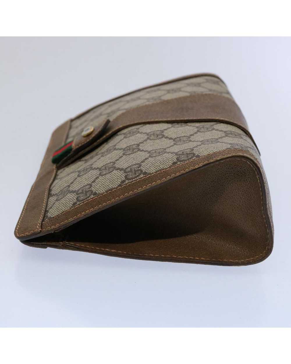 Gucci GG Supreme Web Sherry Line Clutch Bag with … - image 3
