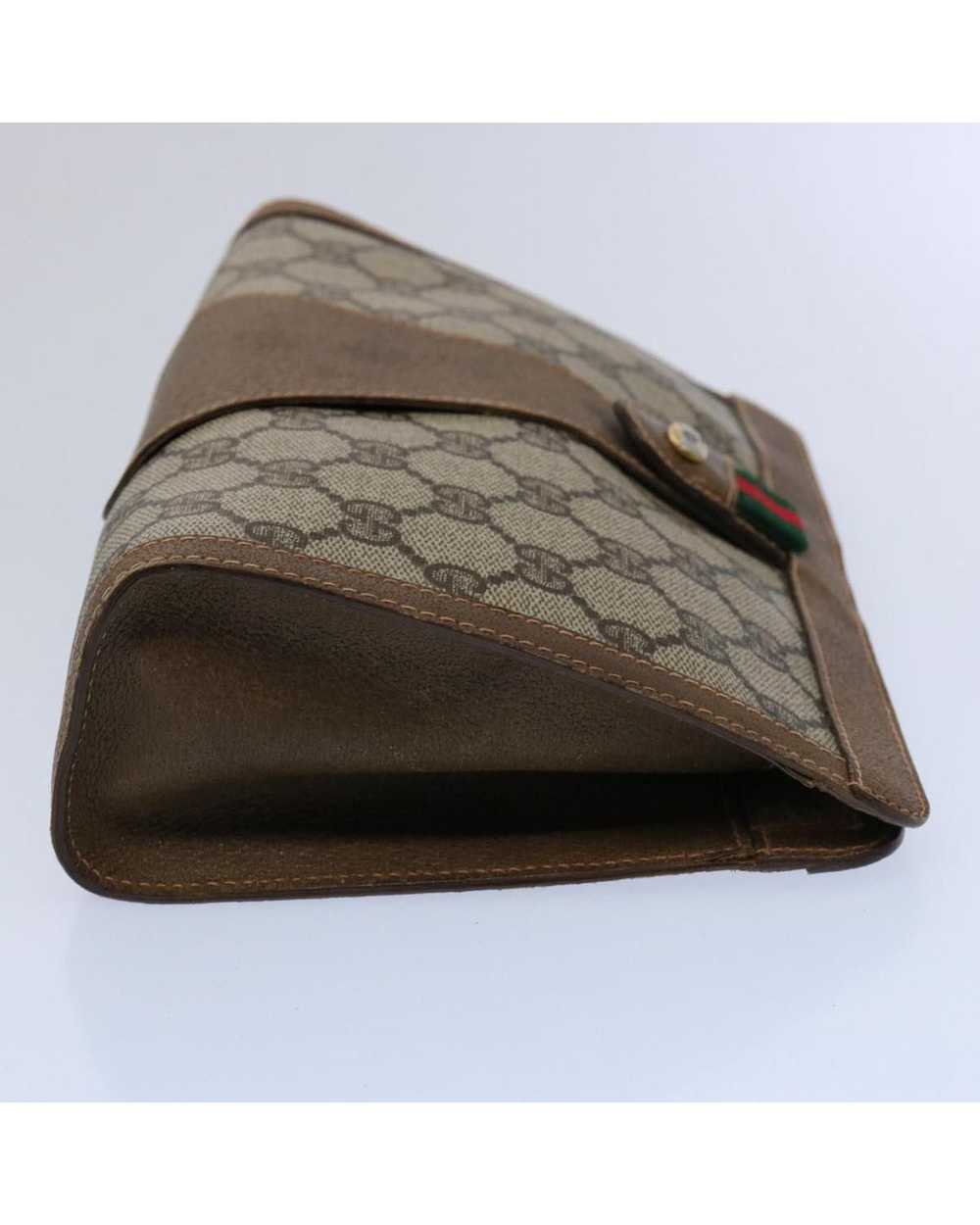 Gucci GG Supreme Web Sherry Line Clutch Bag with … - image 4
