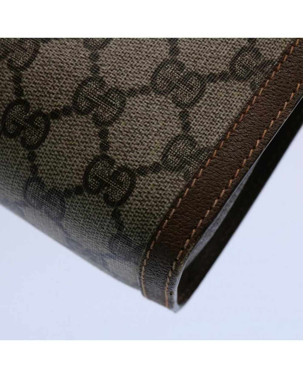 Gucci GG Supreme Web Sherry Line Clutch Bag with … - image 7