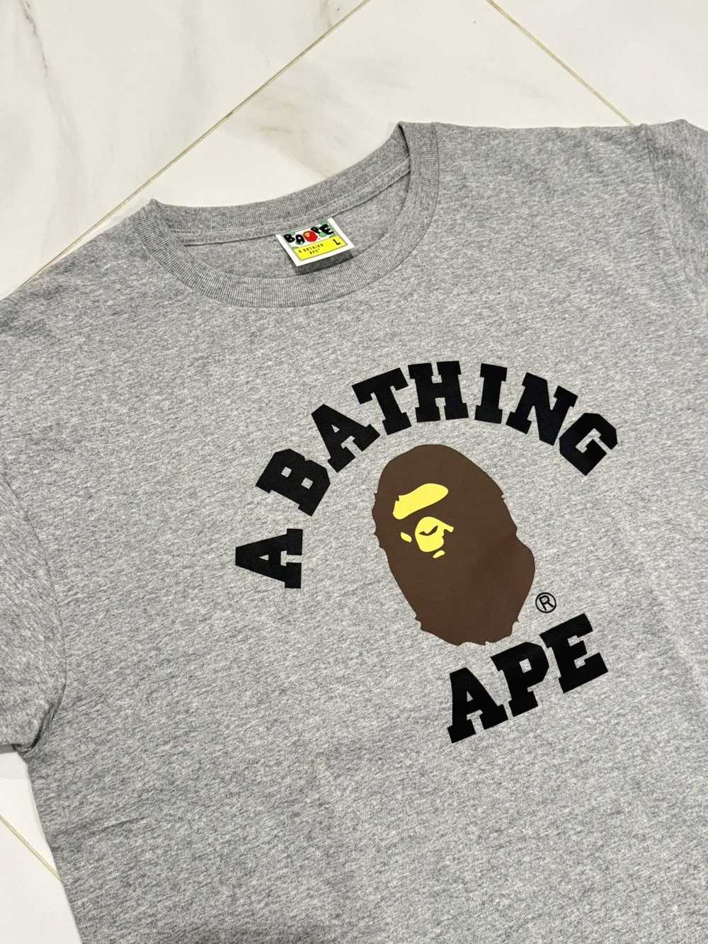 Bape A Bathing Ape Grey Shirt sz Large - image 2