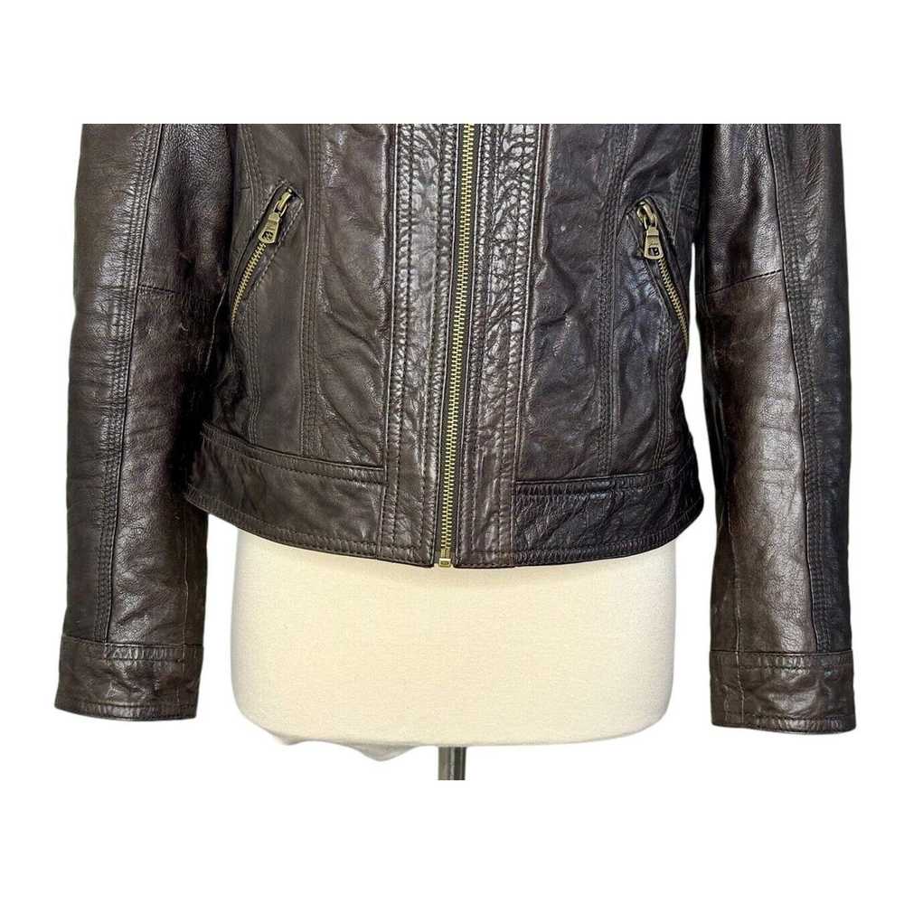 Guess Vintage Guess Genuine Leather Moto Jacket C… - image 3