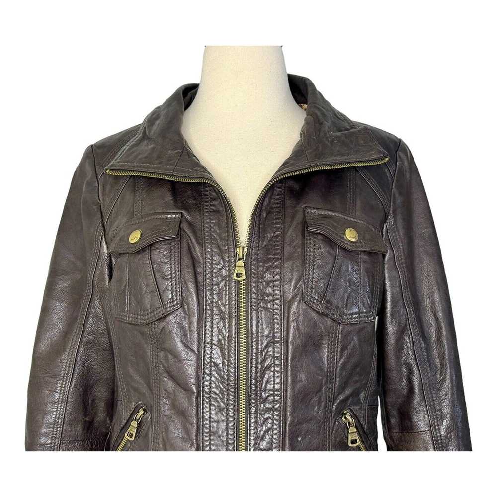 Guess Vintage Guess Genuine Leather Moto Jacket C… - image 4