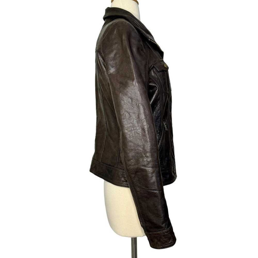 Guess Vintage Guess Genuine Leather Moto Jacket C… - image 5