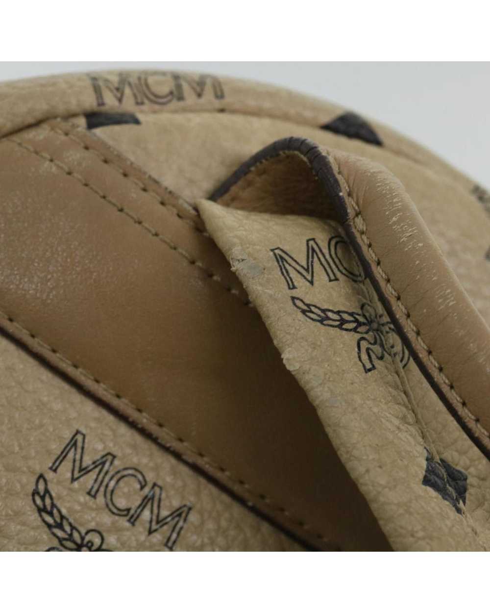 MCM Beige PVC Leather Logogram Backpack - image 8