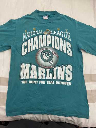 Vintage 1997 florida marlins championship t shirt