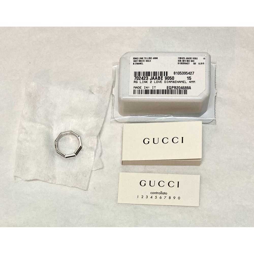 Gucci Gucci Link To Love white gold ring - image 2