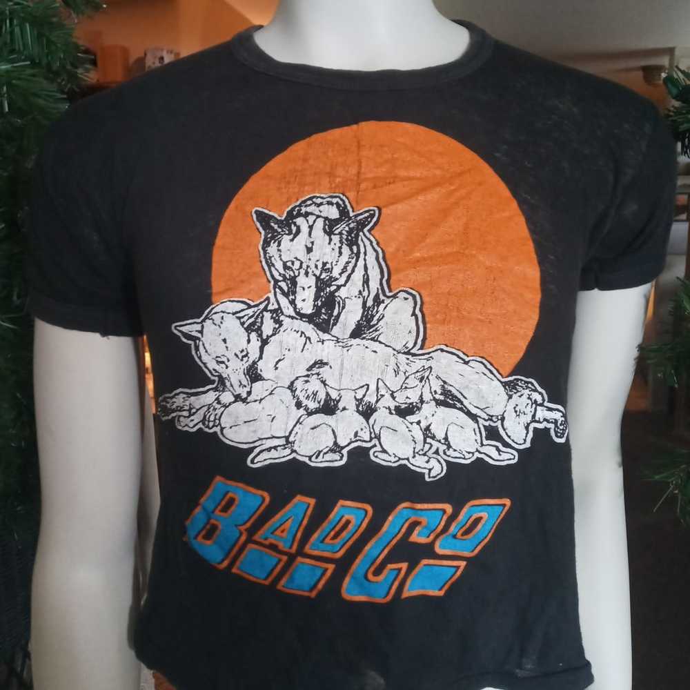 Rare Vintage Late 70's Bad Co Band T Shirt Crop T… - image 1