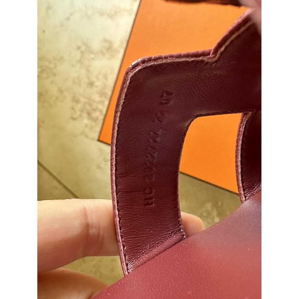 Hermès Oran leather sandal - image 5
