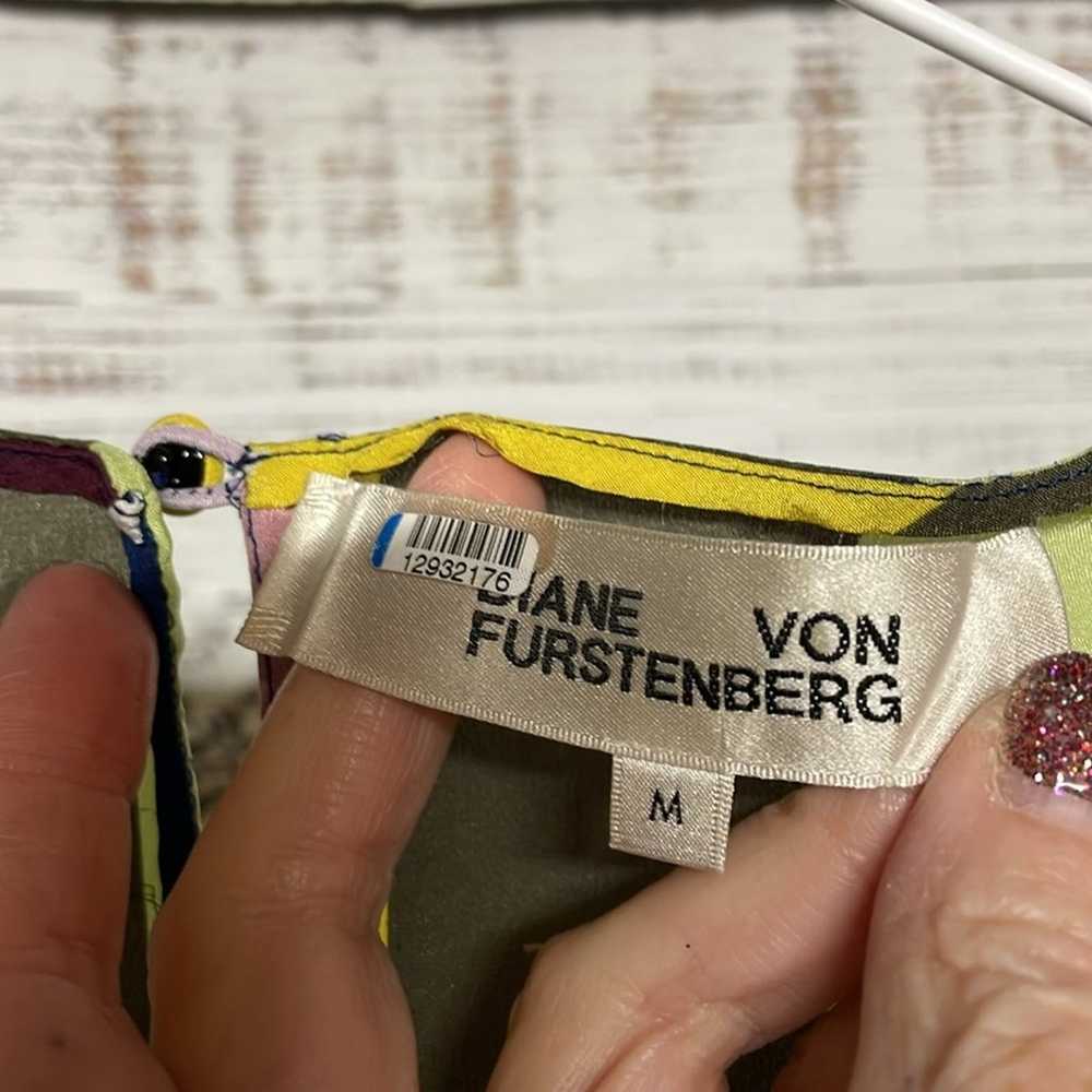 Diane Von Furstenberg Sedona Silk Stripe Wrap top… - image 3