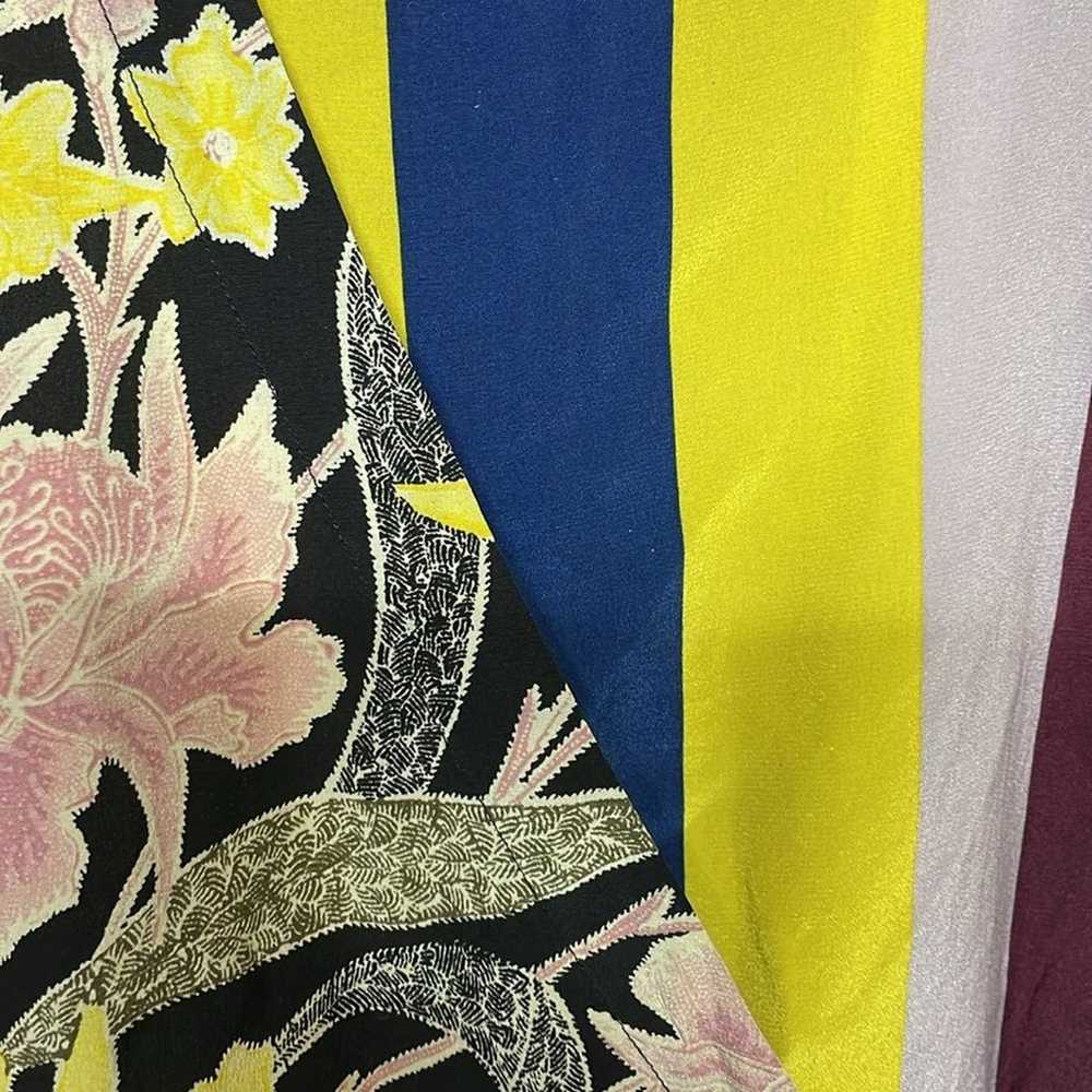 Diane Von Furstenberg Sedona Silk Stripe Wrap top… - image 5